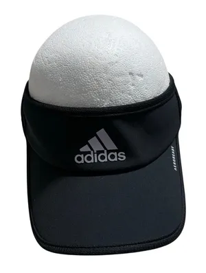 Adidas Aeroready Visor One-Size Adjustable Black Athletic Sporty Active NWOT thumbnail 1