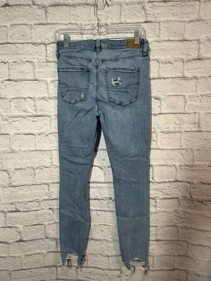 American Eagle Outfitters Women’s Distressed High Rise Jegging, 8 thumbnail 2