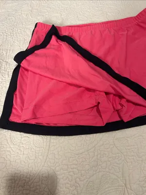 Nike Pink Athletic Skort with Black Trim thumbnail 2