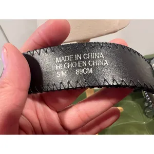 Western Style Buckle Vegan Leather Belt Cowgirl thumbnail 5
