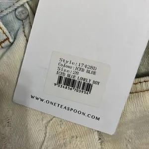 Revolve One Teaspoon Iced Blue Distressed Denim/Jeans(Size 28) thumbnail 7