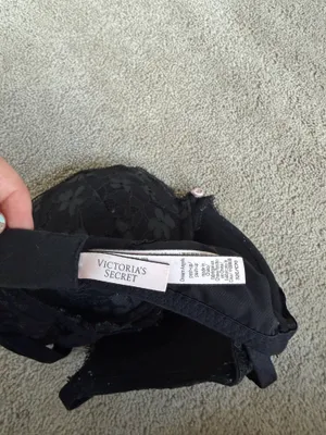Victoria’s Secret Black Lace Push-Up Bra 32C thumbnail 3