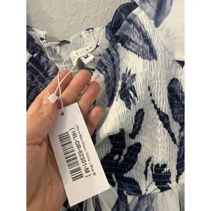 NWT Baltic Born Hilaria Maxi Dress Size‎ M White And blue thumbnail 6