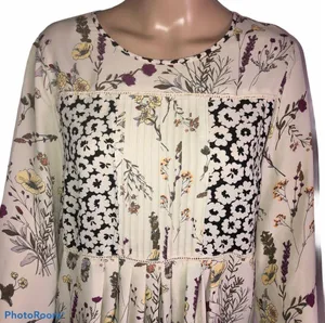 Dalia floral print chiffon blouse Size M thumbnail 2