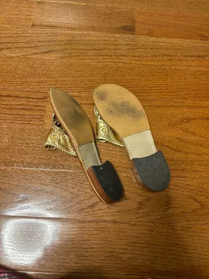 Jack Rogers Gold Sandals Metallic size 6 thumbnail 3