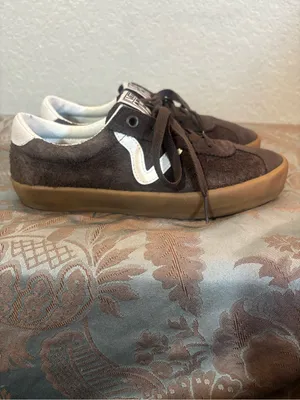 Vans Sport Low Bambino Shoes Sneakers Suede Chocolate Brown Gum Colorway 6.5 thumbnail 4