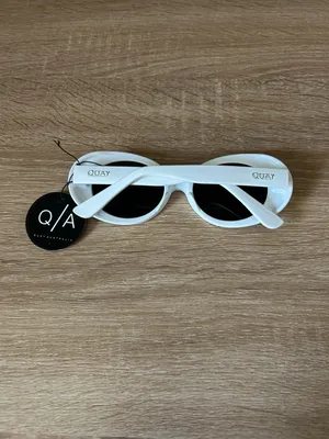 Quay Australia frivolous White Oval Sunglasses thumbnail 3