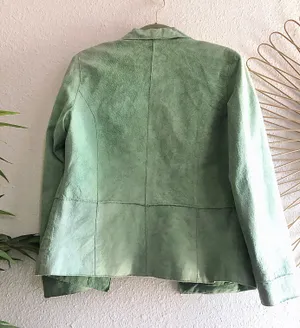 Vintage suedessence 100% genuine leather lightweight suede jacket thumbnail 6