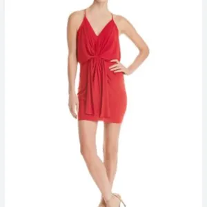MISA NWT Domino Draped Mini Dress - small thumbnail 9