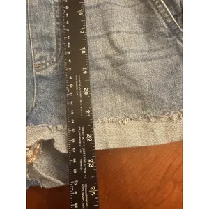 Madewell Adirondack Short Overalls in Dawkins Wash Blue Sz S thumbnail 7