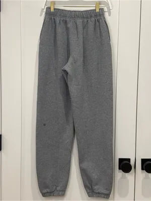 Lululemon Scuba Mid-Rise Oversized Jogger Regular XXS Heathered Medium Grey Cozy thumbnail 7