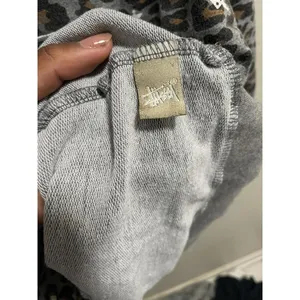 Stüssy Leopard Print Dice Crewneck Women's Size L thumbnail 3