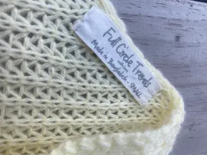 TJMaxx Full Circle Trends Light Pastel Yellow Crop Sweater thumbnail 4