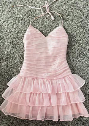 Hello Molly Pink Mini Dress thumbnail 1