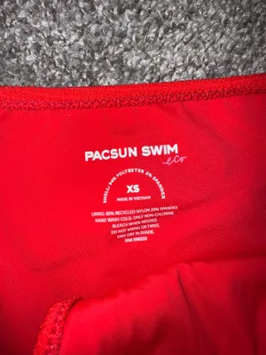 Pacsun Red Bikini Set thumbnail 4