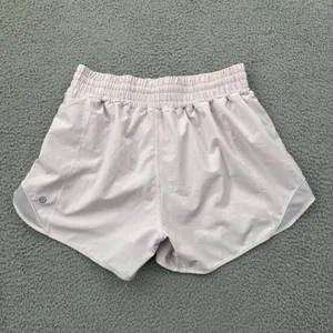 Lululemon Hotty Hot Shorts High Rise 4" Pale Pink Athletic Athleisure Women's 8 thumbnail 2