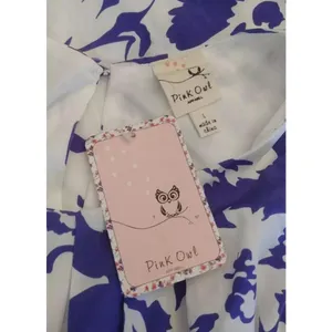 Floral Pleated Sleeveless Shift Dress White & Indigo Blue by Pink Owl ModCloth thumbnail 5