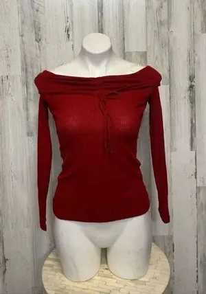 Red long sleeve top Red thumbnail 1