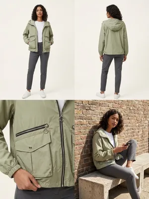 ZARA Olive Green Bomber Lightweight Jackets size M thumbnail 2