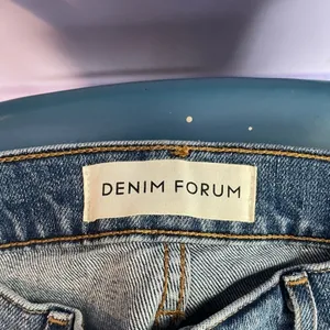 Denim Forum The Arlo High Rise Straight Jeans in Blue‎ Size 26 thumbnail 9