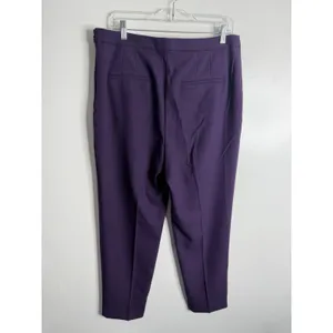 Ann‎ Taylor Natalie Pant Size 12 Aubergine Career Wear Office Business Casual thumbnail 3