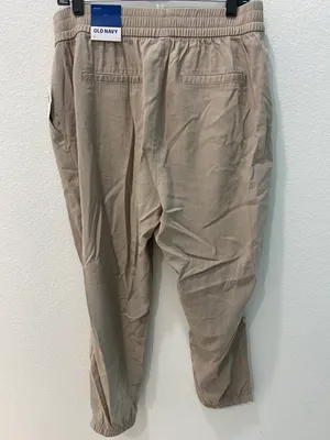 Nwt High-Waisted Twill Jogger Pants Size Large thumbnail 8