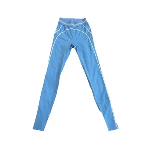 Alo Yoga Crystal Clear Blue Airbrush Heart Throb Set Leggings Bra thumbnail 6