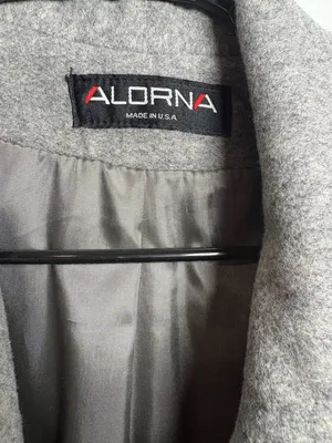 Alorna Vintage‎ Gray Wool Blend Long Overcoat Size M thumbnail 2