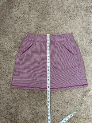 T by Talbots Purple White Stripe Skort Size S thumbnail 6