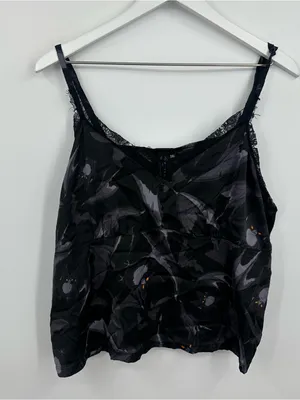Halloween Black Bats Camisole Tank Top Size 3X Plus Size Goth Grunge V Neck thumbnail 7