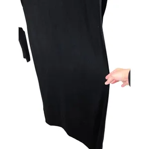 Vintage Eddie‎ Bauer 90s Black Velvet Long Sleeve Maxi Dress Tall Large thumbnail 3