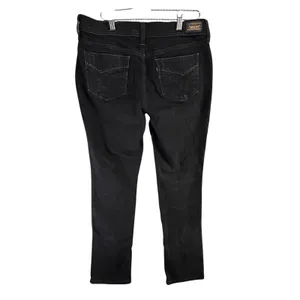 Levis 505 Straight Leg Jeans Womens 10 Long Black‎ Mid Stretch Classic Timeless thumbnail 3