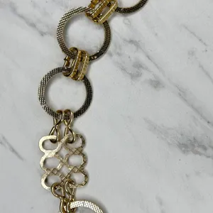Textured Gold Chain Belt Circle Lattice XS/S ✨ thumbnail 7
