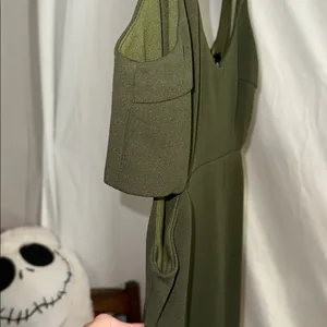 Lulu's Chic Olive Backless Dress NWOT thumbnail 3