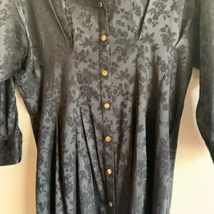 Zara Black Top Formal Floral Fashion Women Size Large Clothing thumbnail 2