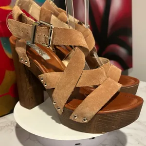 INC International Concepts Camira Suede Studded Platform Block Heel Sandals thumbnail 13