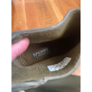 Sperry Top-Sider Saltwater Olive Green Rubber Rain Boots Womens 8 STS99566 thumbnail 8