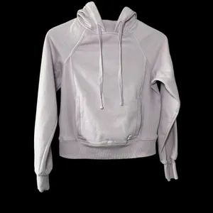 Daily Practice by‎ Anthropologie Hoodie XS Lilac Pink Cropped Sweatshirt Cozy thumbnail 4