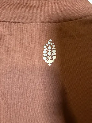NWOT XS Free people movement brown mock neck long sleeve shirt thumbnail 4