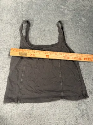Aerie Gray cropped Tank Top medium thumbnail 4