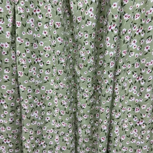 Herperus Tie Front Floral Maxi Dress Sz M Spaghettis Straps Green thumbnail 5