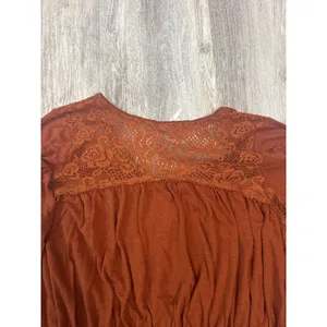 Free People Moonlight Romantic Tunic Rust Copper‎ Size Medium thumbnail 8