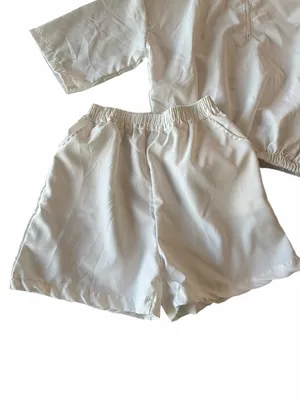 Women's Two Piece White Short Set Size XXL #260867 thumbnail 2