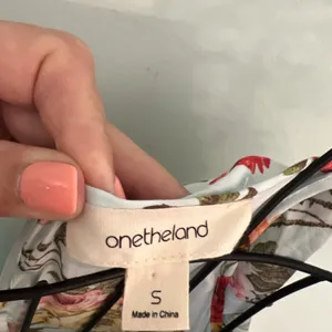 Onetheland Cottagecore Feminine Mint Green Gloral Dress Cold Shoulder Prairie‎ S thumbnail 3