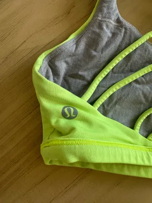 Lululemon Free to be Bra Wild Peak *Light Support, A/B Cup Highlight Yellow 6 thumbnail 3