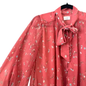 ARITZIA Wilfred Barbara Floral Pleated Blouse XS‎ thumbnail 3