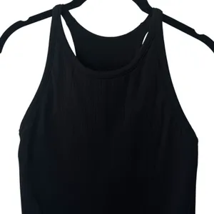 Zella Black Ribbed Racerback Tank Athletic Gym‎ Stretch Comfort Minimalist M thumbnail 3