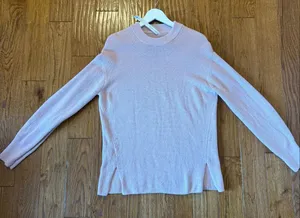 Lululemon ribbed merino wool blend lavender crewneck sweater size 6 thumbnail 6