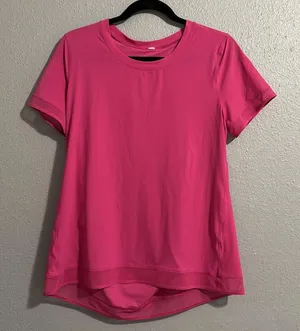 New without tags Lululemon Serve Up Some Sun Short Sleeve Sonic Pink thumbnail 1