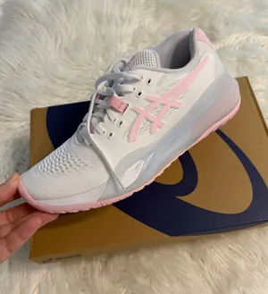 ASICS Women's White and Pink Athletic Running Shoes size 9.5 brand new with box thumbnail 1
